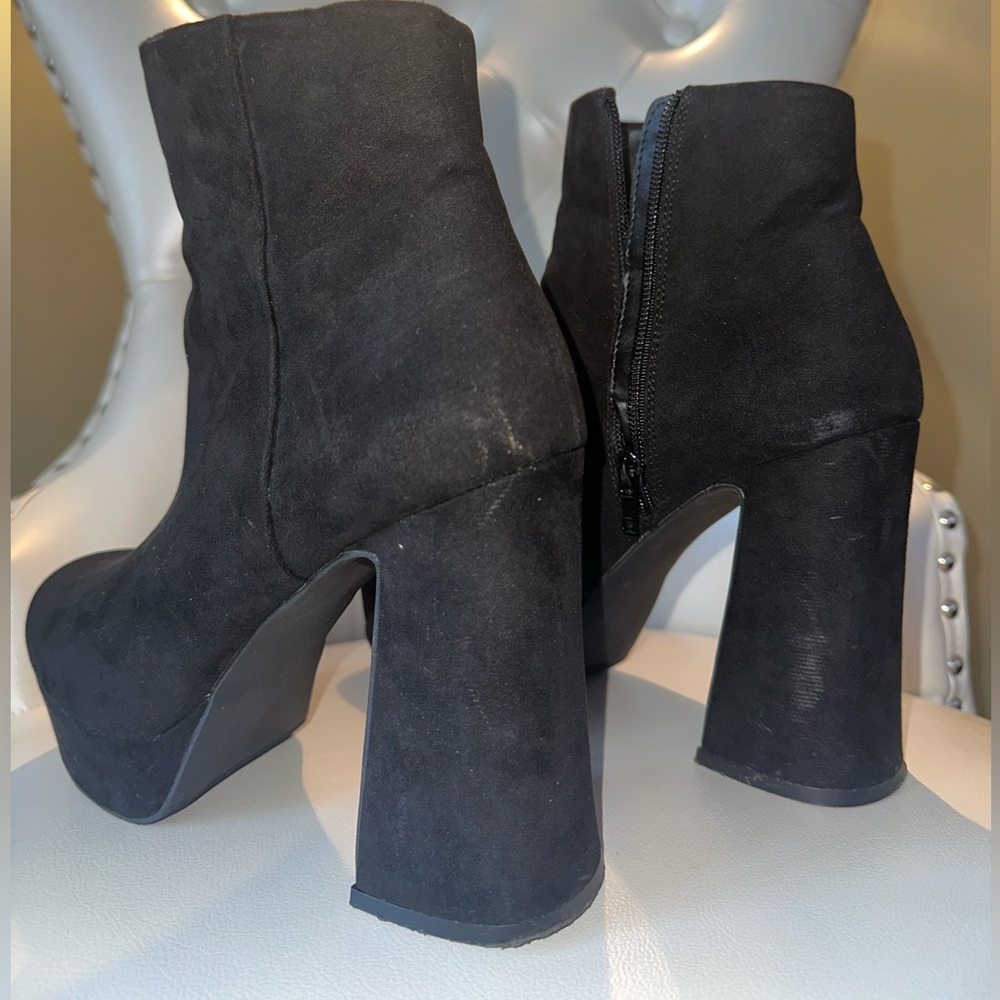 Black Suede Madden Girl Boots